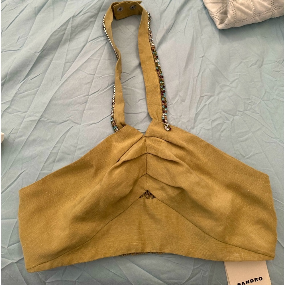 Sandro top. Green color